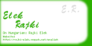 elek rajki business card